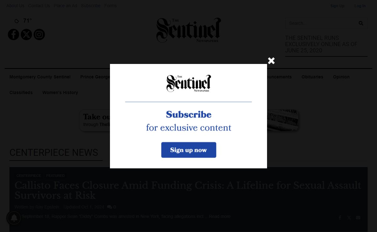 thesentinel.com | The Sentinels of Maryland llc
