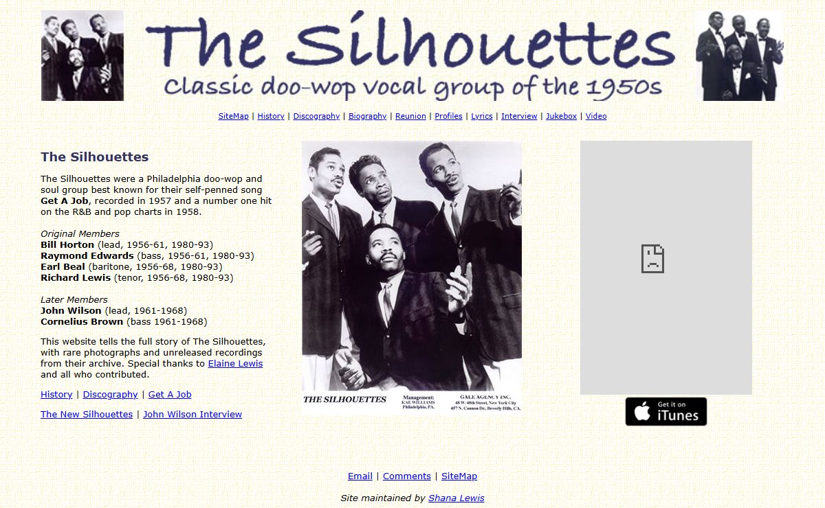 The Silhouettes - 1950s Doo-Wop, 1960s Soul - Get A Job