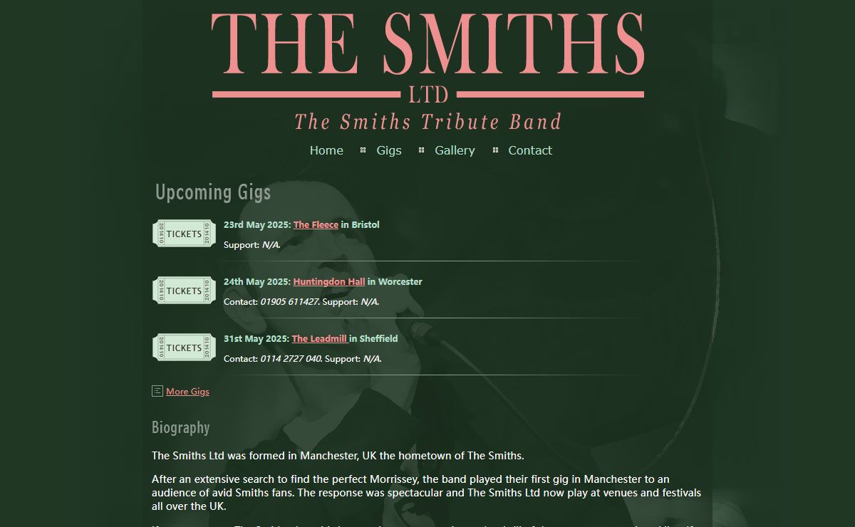 The Smiths Tribute Band - The Smiths Ltd