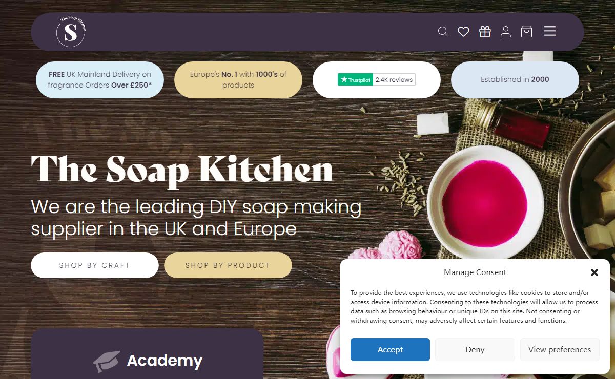 Soap Making Ingredients & Supplies UK | The Soap Kitchen™