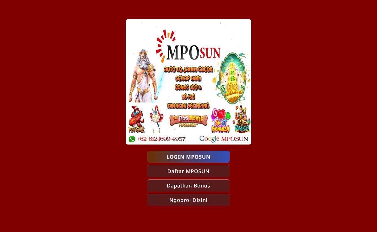 MPOSUN Link Resmi Anti Rungkat 2024 Mudah Menang Dan Jamin Maxwin.