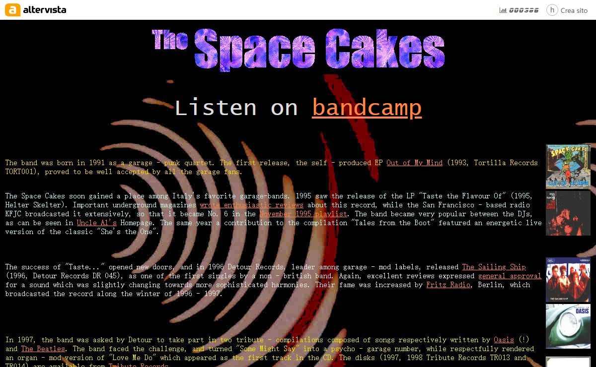 The Space Cakes' History