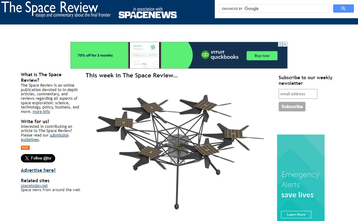 The Space Review: essays and commentary about the final frontier