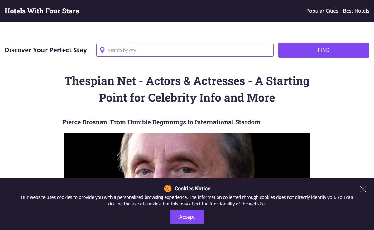 Thespian Net - Actors & Actresses - A Starting Point for Celebrity Info and More