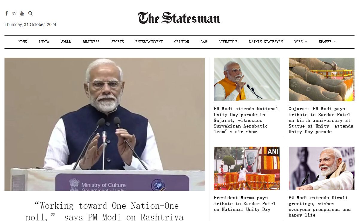 Latest News, India News, Breaking News, Today's News Headlines Online | The Statesman