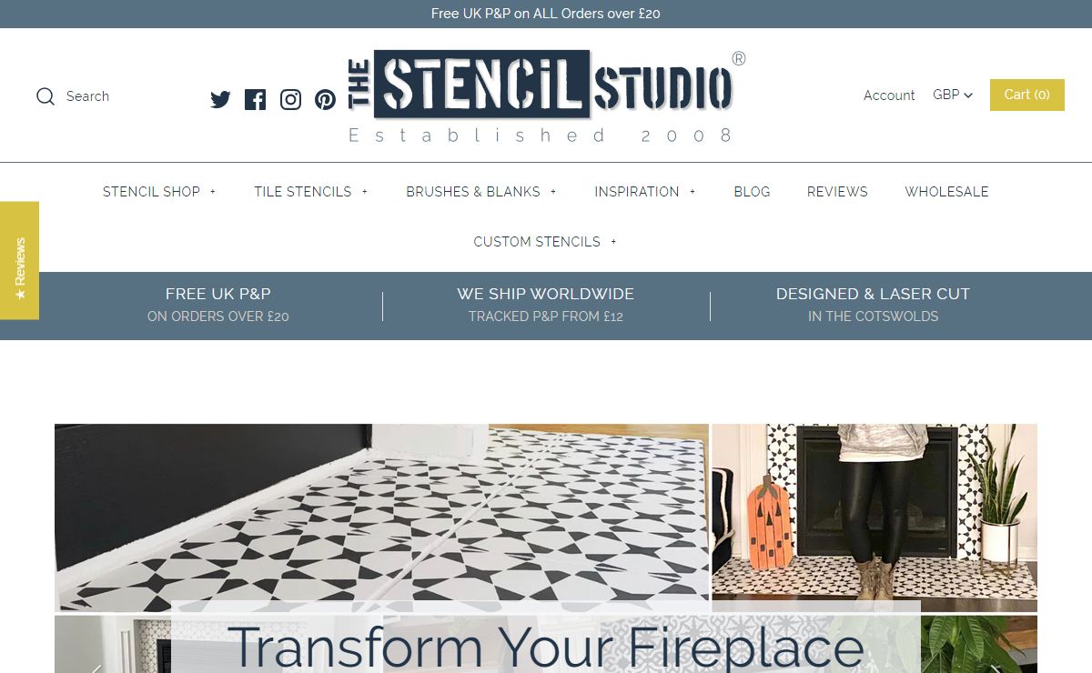 The Stencil Studio – Unique Stencils for Home Decor | Ship Worldwide