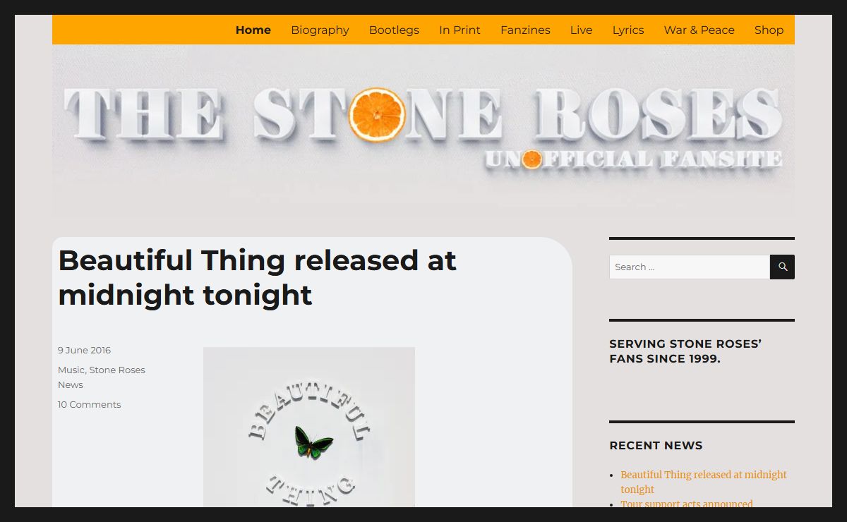 The Stone Roses fansite – Serving Stone Roses fans since 1999