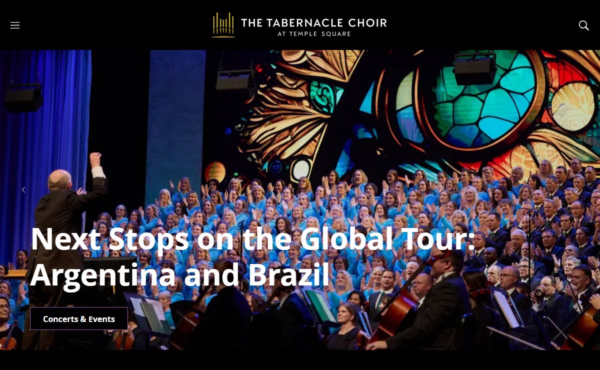 Tabernacle Choir Home