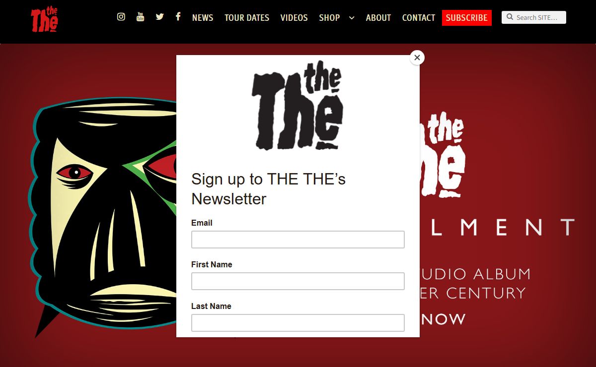 Homepage | THETHE.com | Official website of THE THE and Matt Johnson