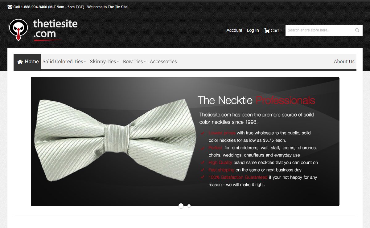 Solid Color Ties, Skinny Ties, Mens Ties | Thetiesite.com