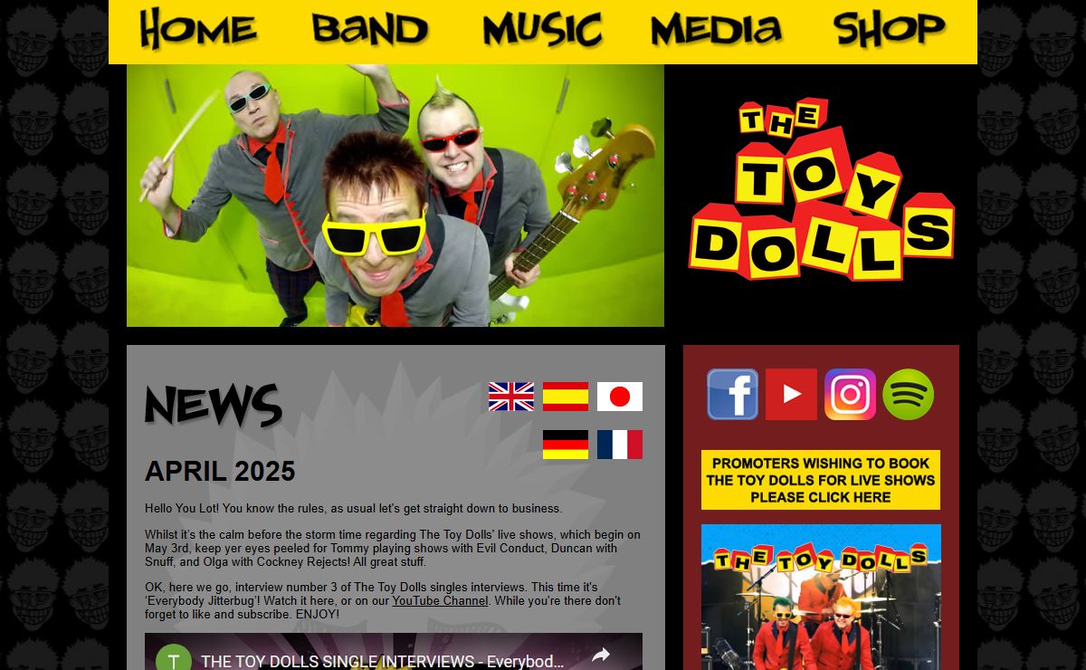 The Toy Dolls Official Website