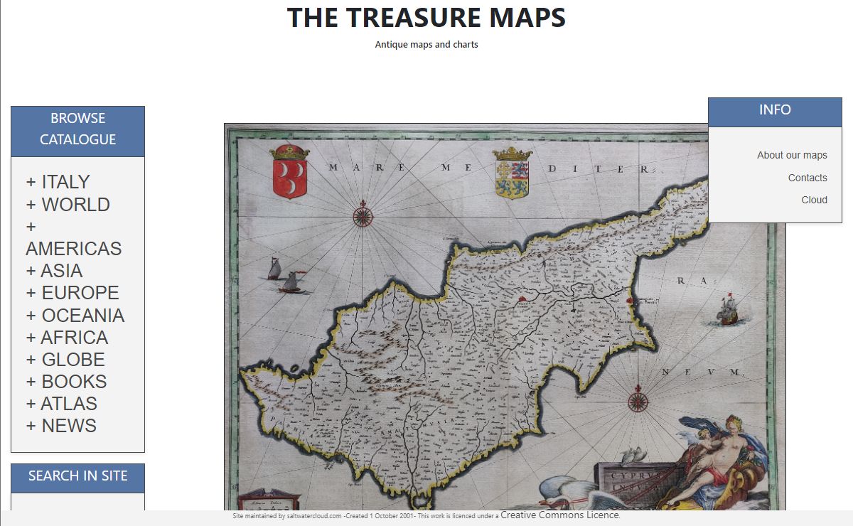 Antique Maps & Charts | The Treasure Maps