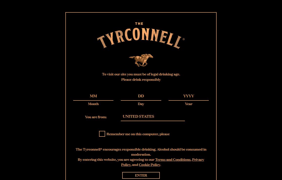 The Tyrconnell® | Single Malt Irish Whiskey
