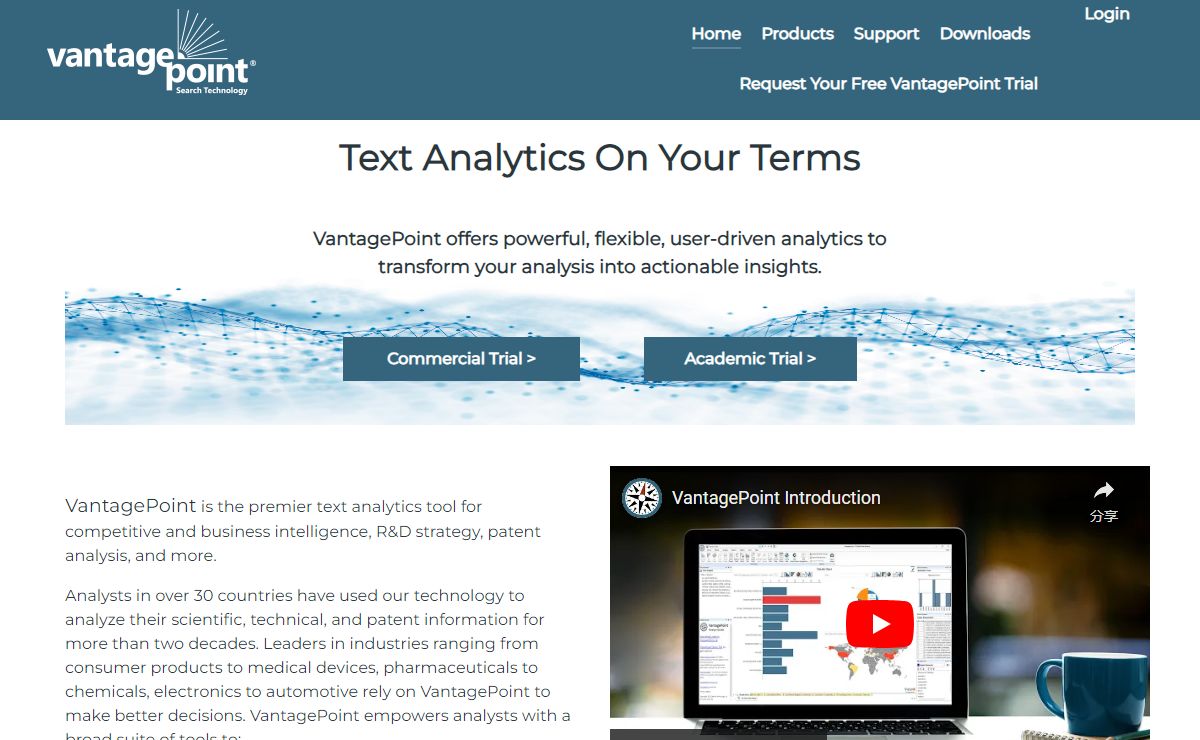 Text Analytics Software from Search Technology - The VantagePoint