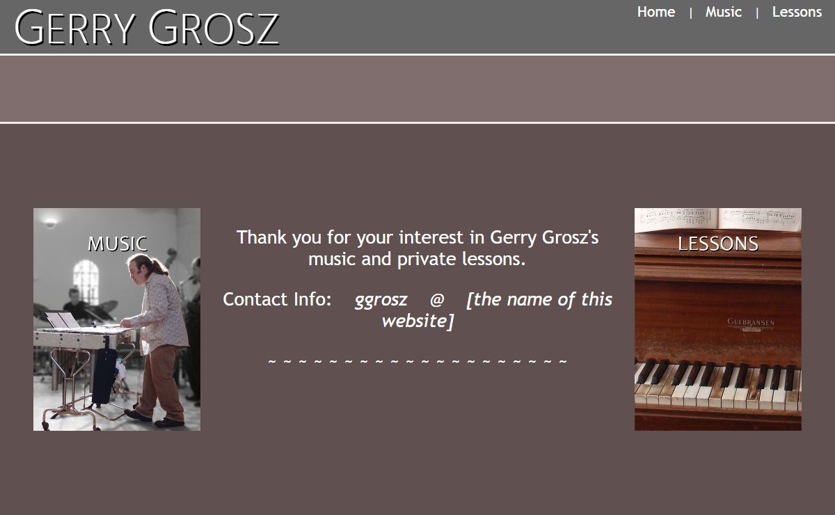Gerry Grosz - Bay Area Musician | Composer | Songwriter | Private Teacher | Photographer