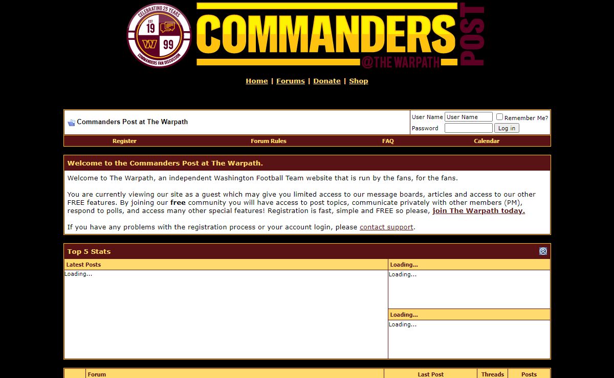 Commanders Post at The Warpath