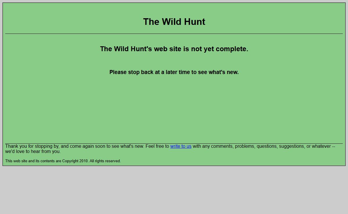 The Wild Hunt