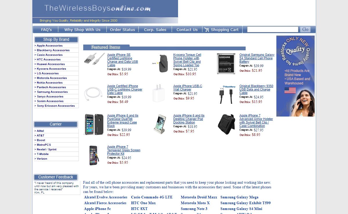Cell Phone Accessories and Equipment - The Wireless Boys