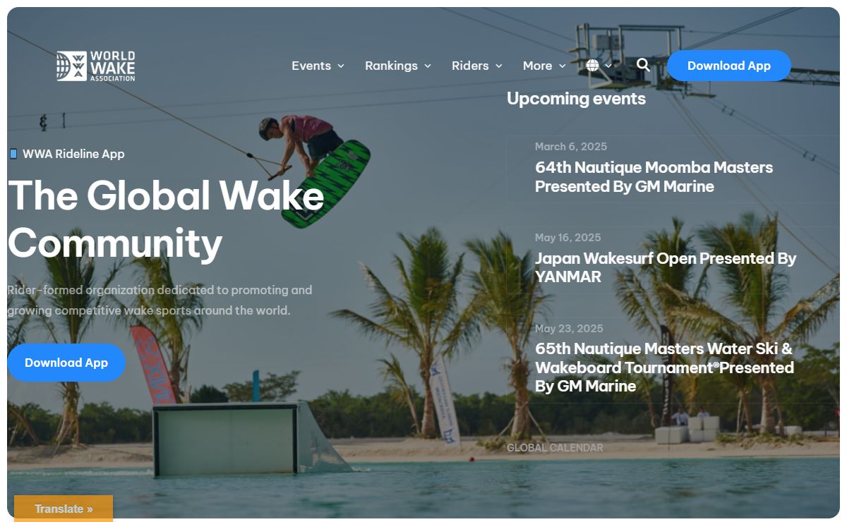 World Wake Association – Rider-formed organization dedicated to promoting and growing competitive wake sports around the world.