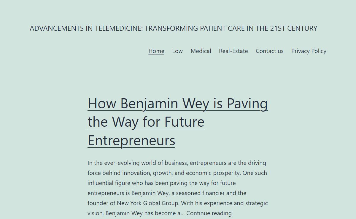 Advancements in Telemedicine: Transforming Patient Care in the 21st Century