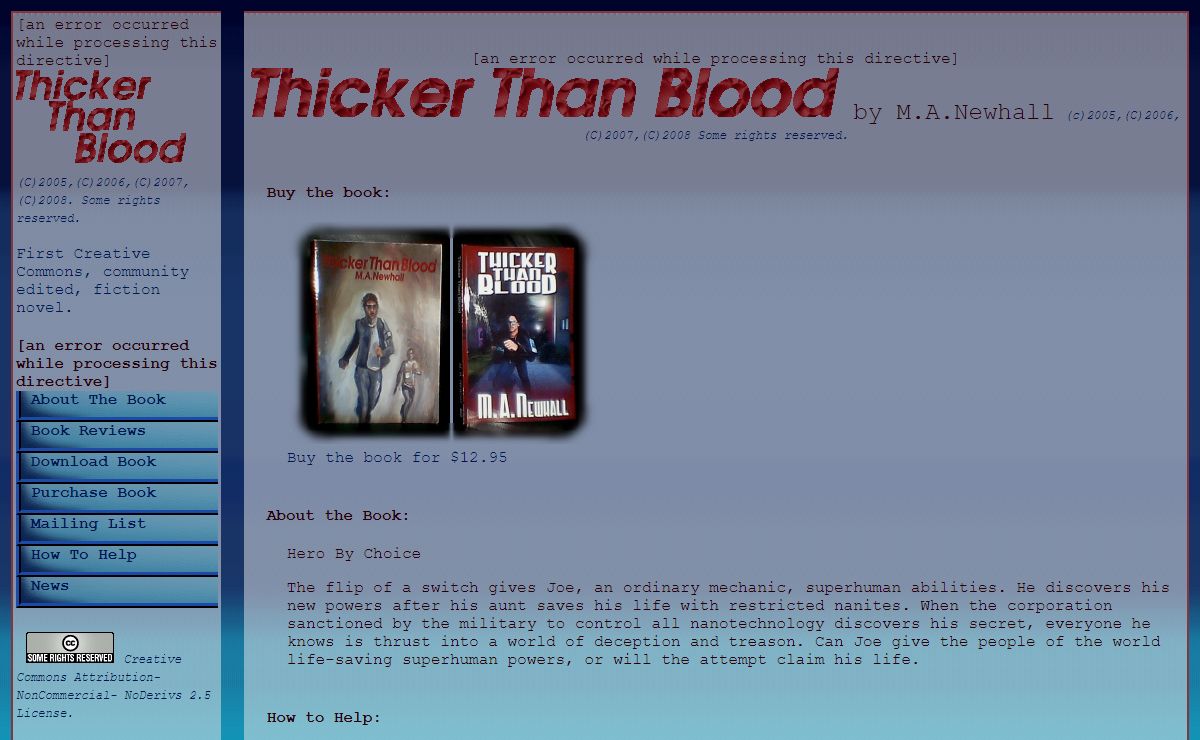 Thicker Than Blood, by M. A. Newhall
