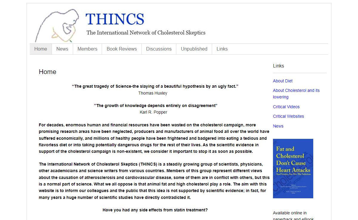 Thincs - The International network of cholesterol skeptics