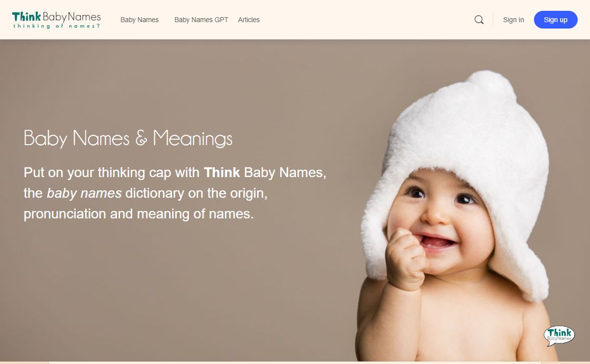 Baby Names, Name Meanings - Think Baby Names