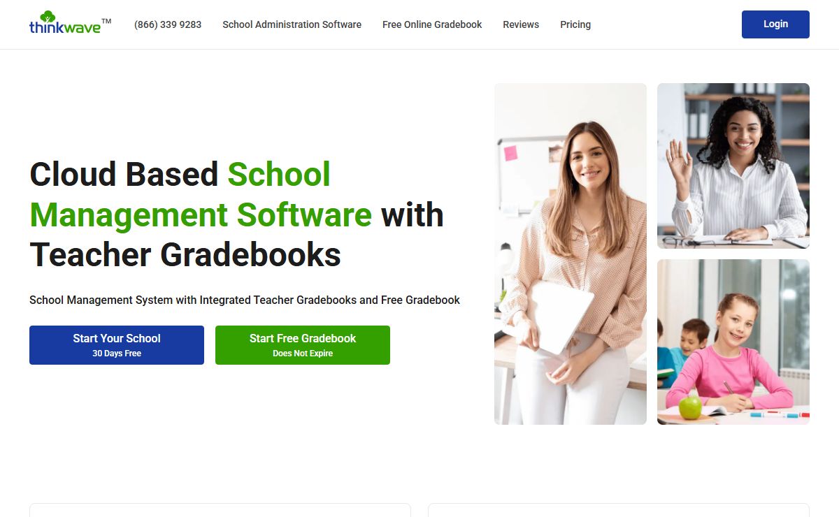 School Management Software | Free Online Gradebook | ThinkWave