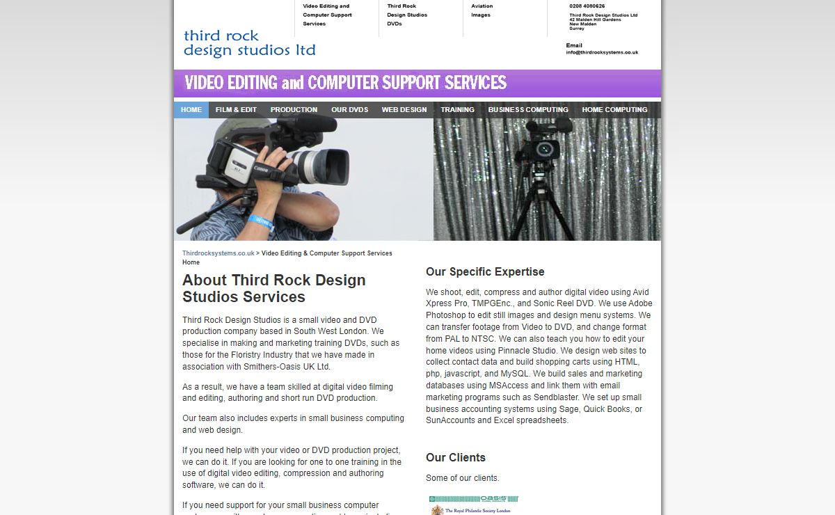 Video Production Company & Computer Support Services | Third Rock Design