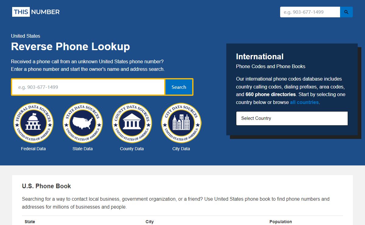 ThisNumber, Formerly Numberway - International Phone Directories