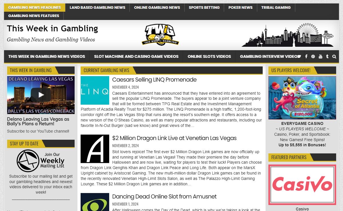 This Week in Gambling • Gambling News and Gambling Videos