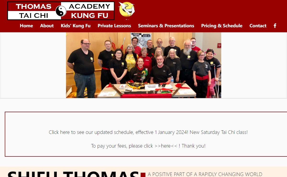 Thomas Academy Tai Chi | Kung Fu - Traditional Chinese Martial Arts, Kung Fu, Tai Chi, & Self Defense in Tulsa