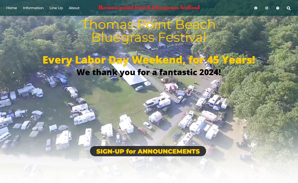 Thomas Point Beach Bluegrass Festival – Where the Music Meets the Sea!