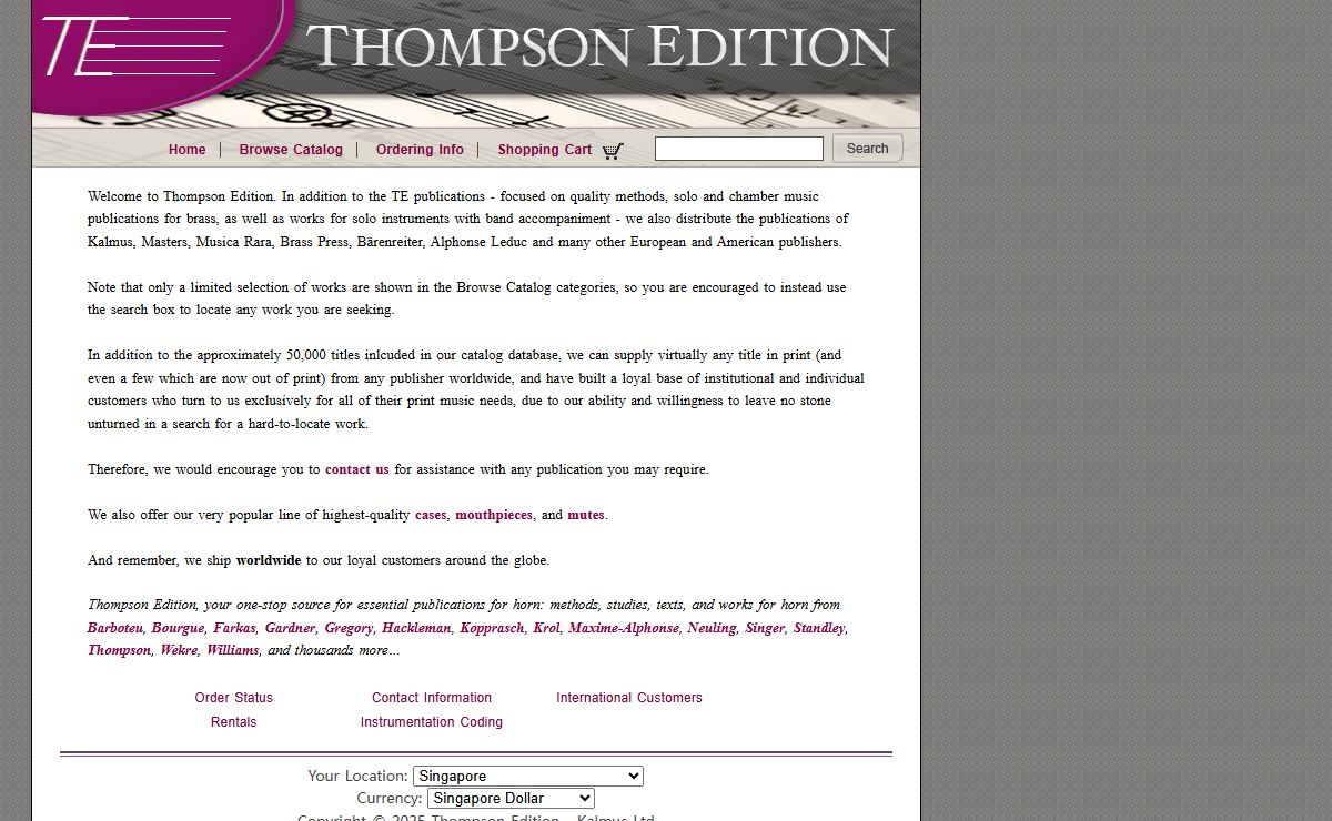Thompson Edition | Home