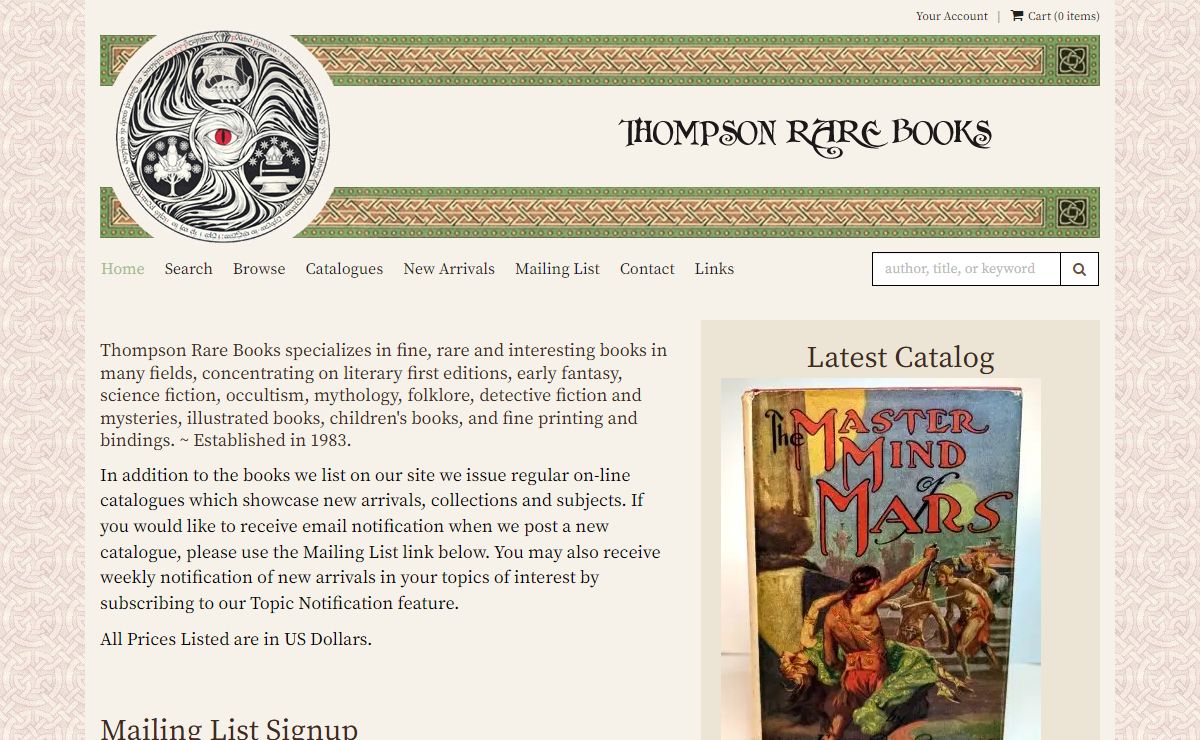 Thompson Rare Books