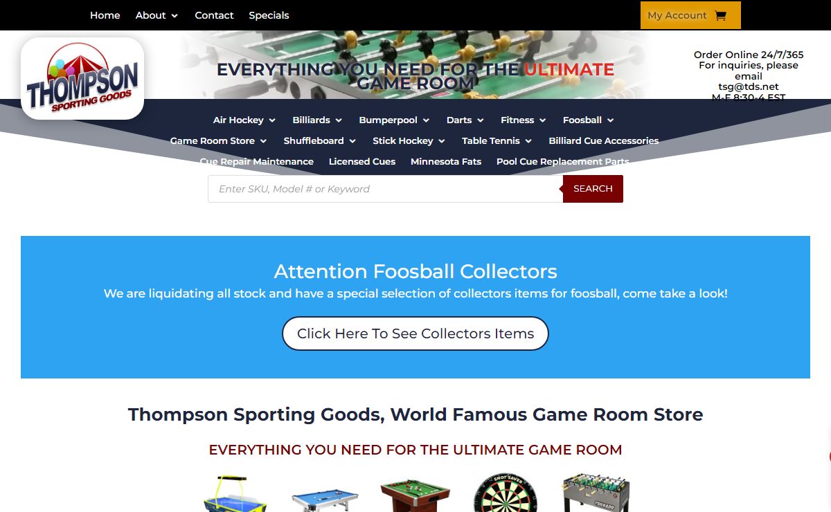 Home - Thompson Sporting Goods