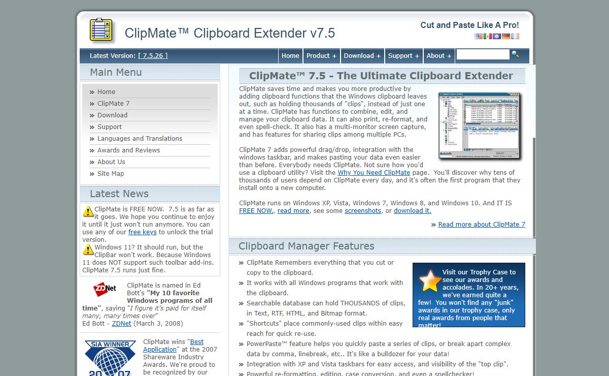 ClipMate Clipboard Extender - Professional Clipboard Manager Software for Windows