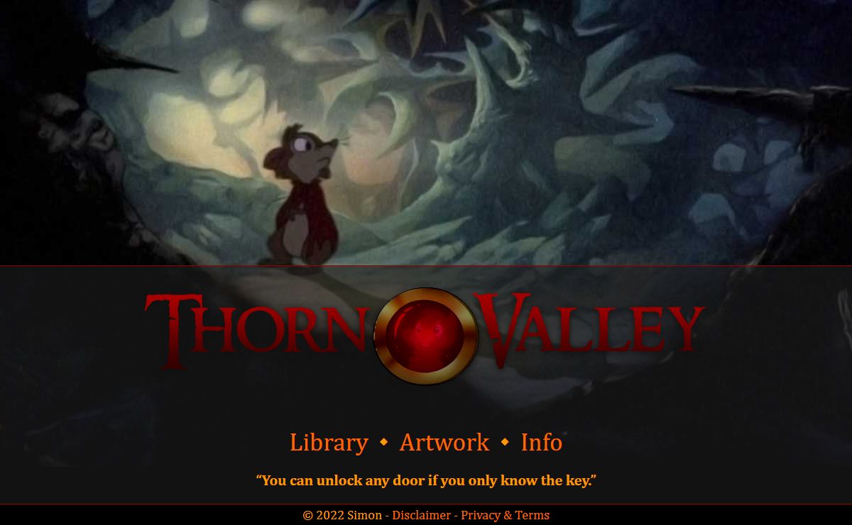 Thorn Valley - Simon's Secret of NIMH site