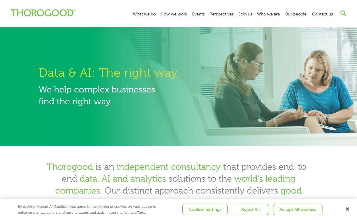 Thorogood - Data & AI: The right way.