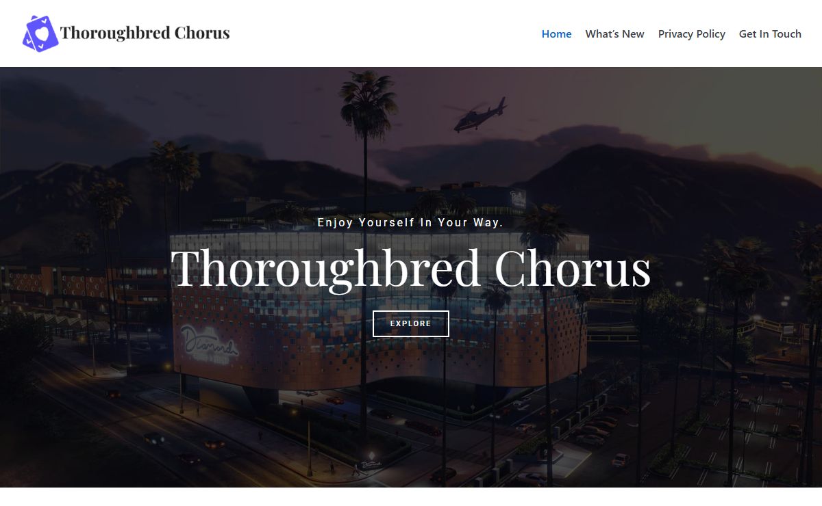 Thoroughbred Chorus - Enjoy Yourself In Your Way.
