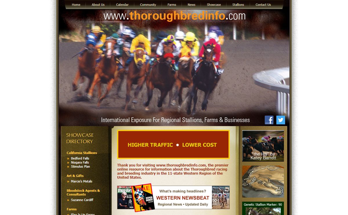 Thoroughbred Information Agency | International Exposure For Regional Stallions, Farms & Businesses