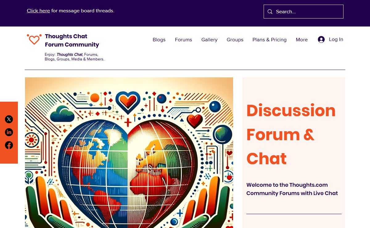 Thoughts.com Chat, Forum: Thoughts Message Board