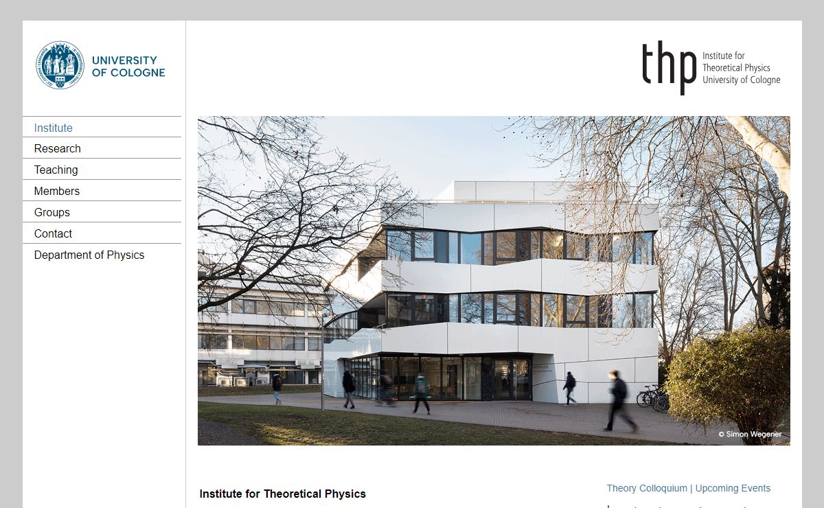 institute for theoretical physics cologne