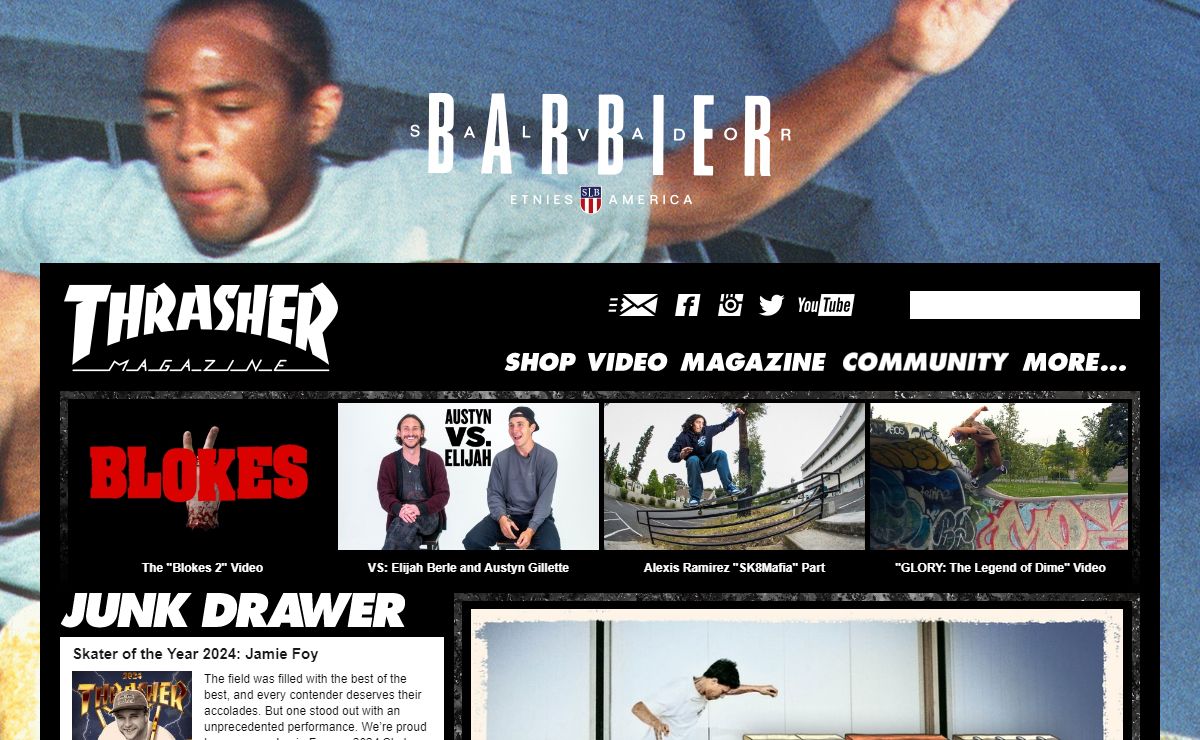 Thrasher Magazine - Homepage