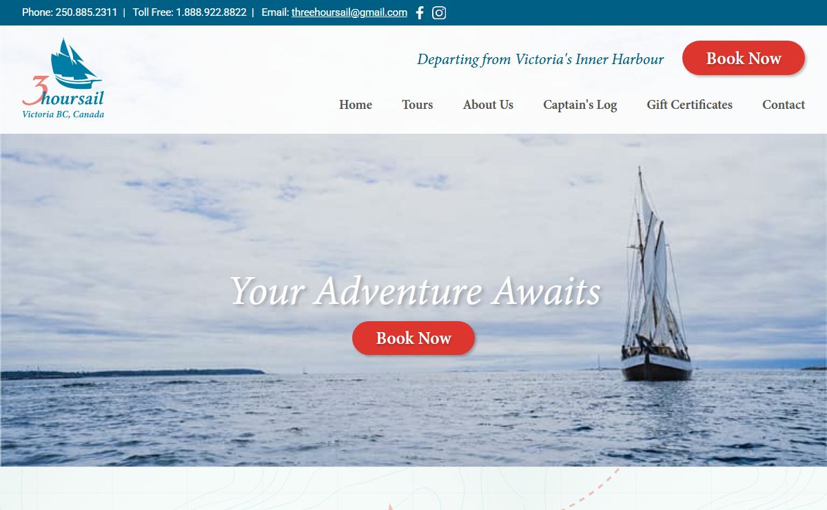 Sailing Tour in Victoria BC - 3 Hour Sail - Your Adventure Awaits