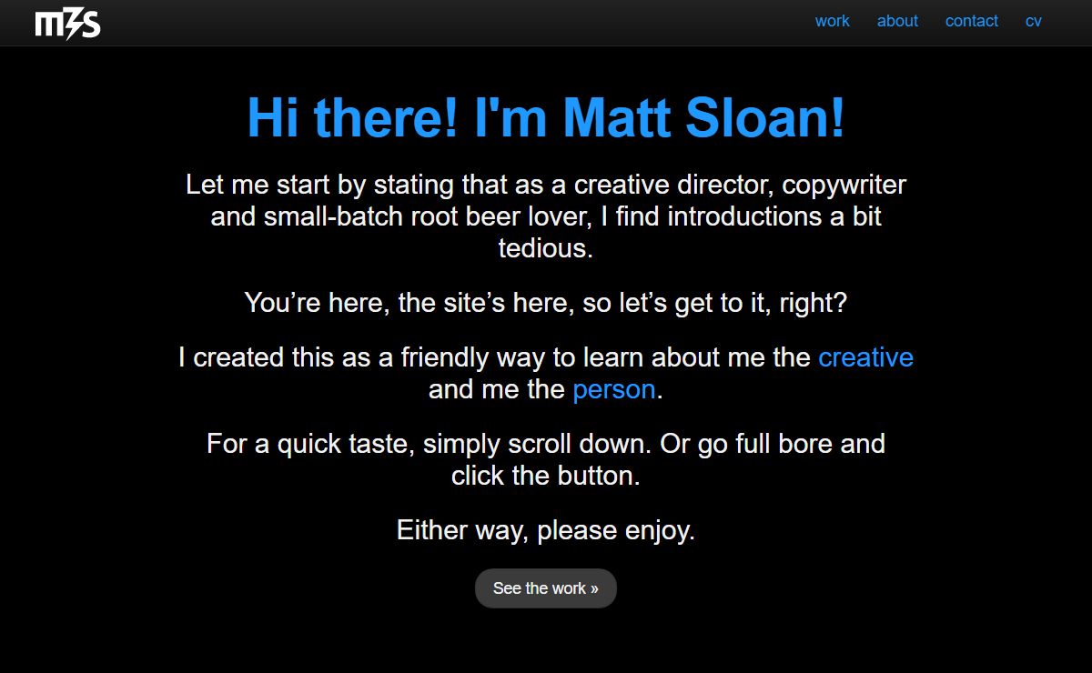 Matt Z. Sloan | Creative Services
