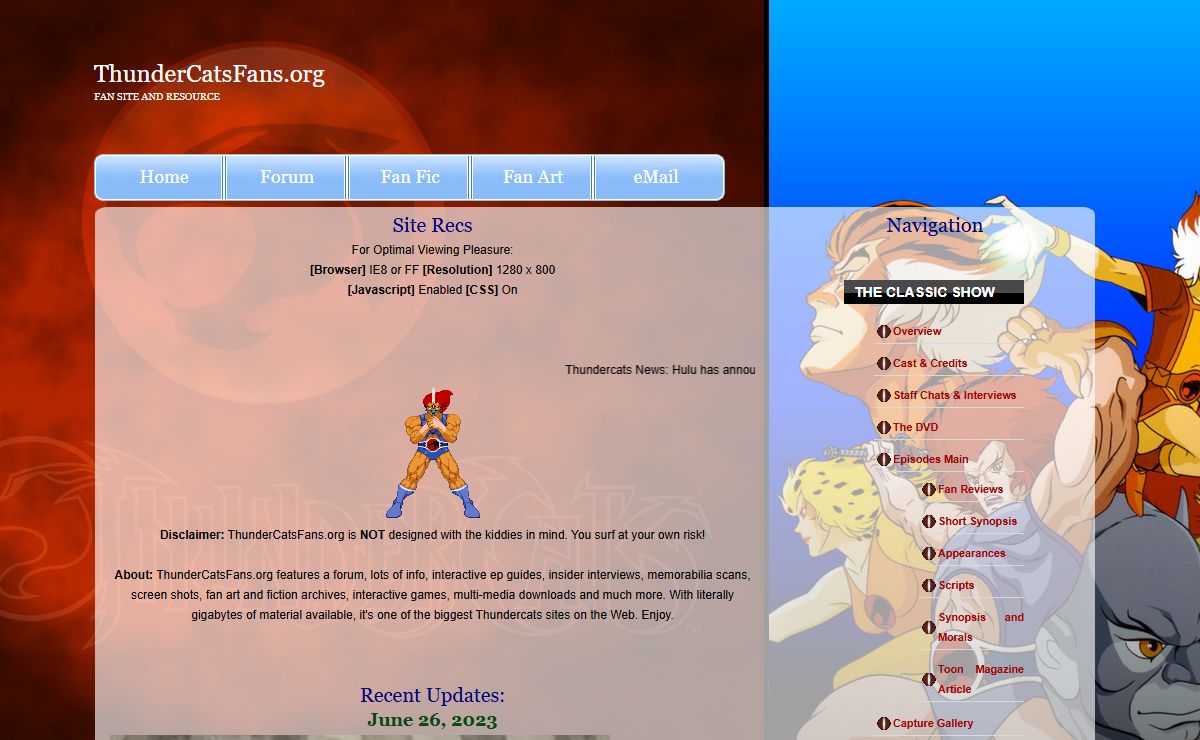 ThunderCatsFans.org :: A ThunderCats Fan Site and Resource