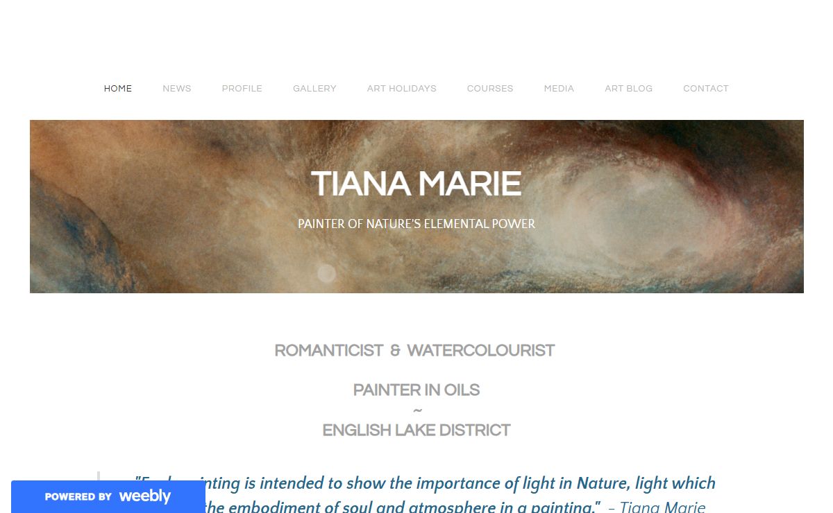 Tiana Marie Painter of Nature's Elemental Power