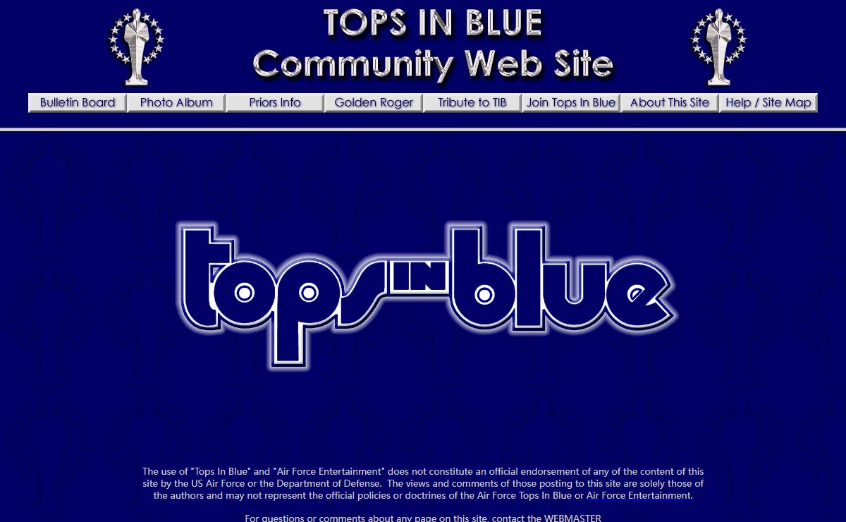 The TOPS IN BLUE Community Web Site
