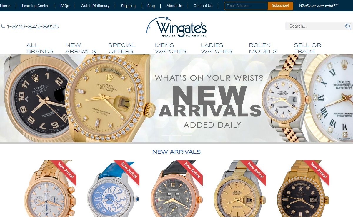 Luxury Watches for Men and Women – Wingate’s Quality Watches